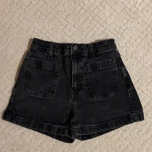 Madewell Black Jean Shorts